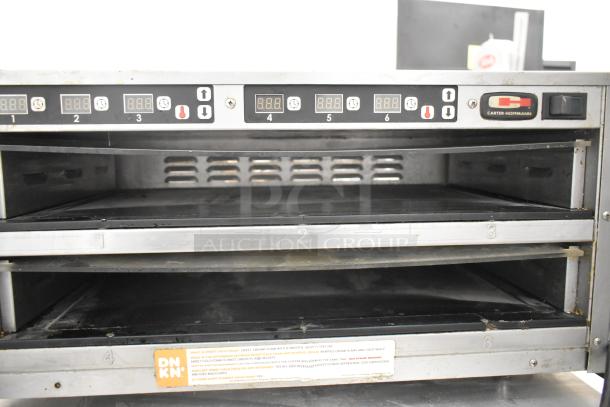 Carter Hoffmann MC212S commercial countertop holding bin, 120V, 1 phase, digital controls, stainless steel, used condition.