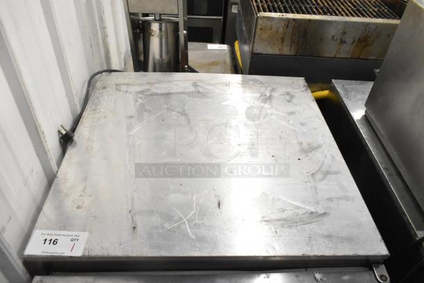 Delfield 406CA-DD1 single door undercounter cooler, stainless steel. 115V, 1 Phase. Visible surface wear, auction item tag.