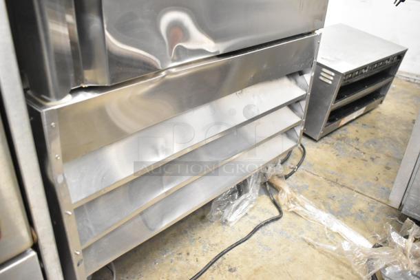 Avantco 178SS1RHC Commercial Single Door Cooler with casters, stainless steel exterior, 115V, good condition.