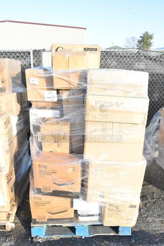 33 BRAND NEW SCRATCH AND DENT! Items Including Portion Cups, Pan Liners, Dessert Cups, Bakery Boxes. See Description for Details. 33 Times Your Bid! FEB26-164