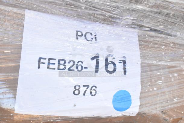 Clear plastic-wrapped label showing "PCI FEB26-161" in black text, indicating auction lot number.