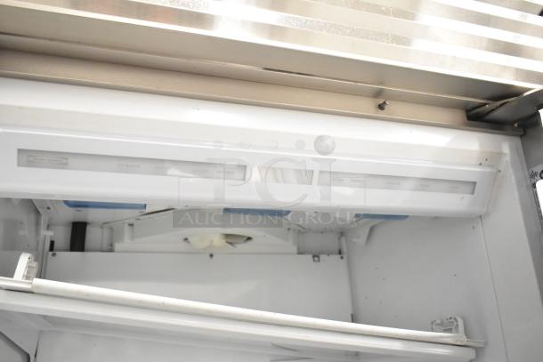 Sub Zero BI-30U/S/TH Reach In Cooler with Freezer Drawer, 115V, 1 Phase, interior view showing control panel.