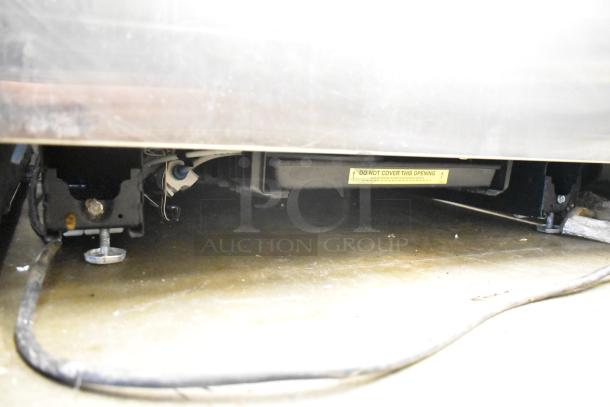 Sub Zero BI-30U/S/TH cooler base view with wiring and "Do Not Cover This Opening" label; 115 Volts, 1 Phase.