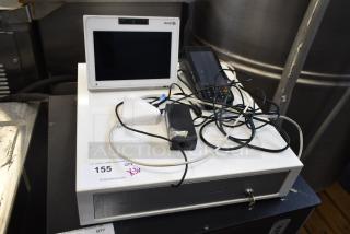 Clover POS System with Clover C305 Mini POS Monitor, credit card reader, and cash drawer. Includes power cables.