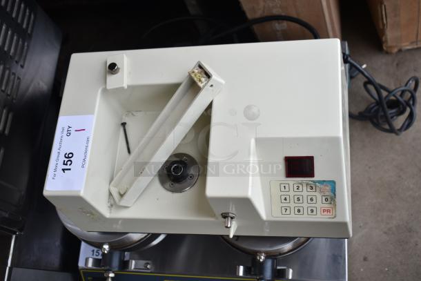 Edhard MK Commercial Countertop Donut Pastry Filler Base, 120V, keypad control, visible wear, label number 156.