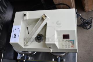 Edhard MK Commercial Countertop Donut Pastry Filler Base, 120V, keypad control, visible wear, label number 156.