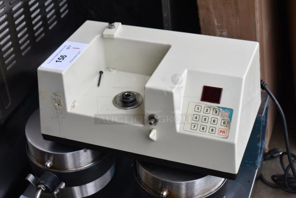 Edhard MK Commercial Countertop Donut Pastry Filler Base, 120V, 1 Phase, keypad, mild wear visible.