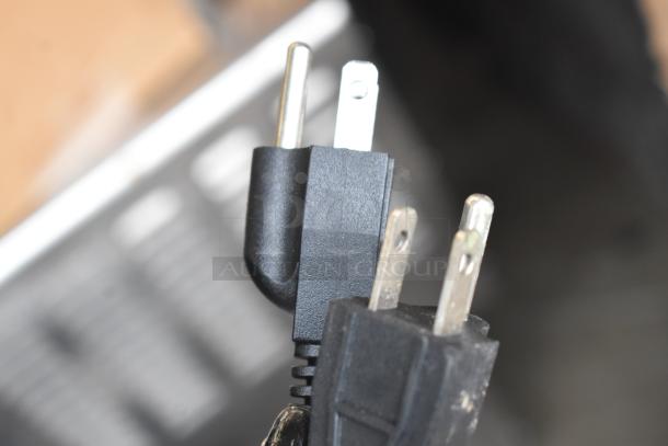 Cable plug for the Carnival King 382WBM26DGT waffle maker, showing a standard 120V 1-phase plug.