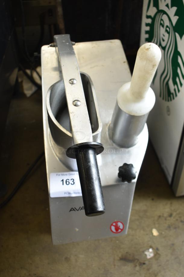 AvaMix 177CFP5D countertop food processor, 120V, with push handle, visible label "163," pre-owned condition.
