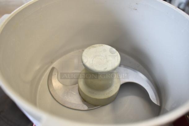 Robot Coupe R2N food processor with S blade visible, suitable for grating tasks, 120V, 1 phase, countertop model.