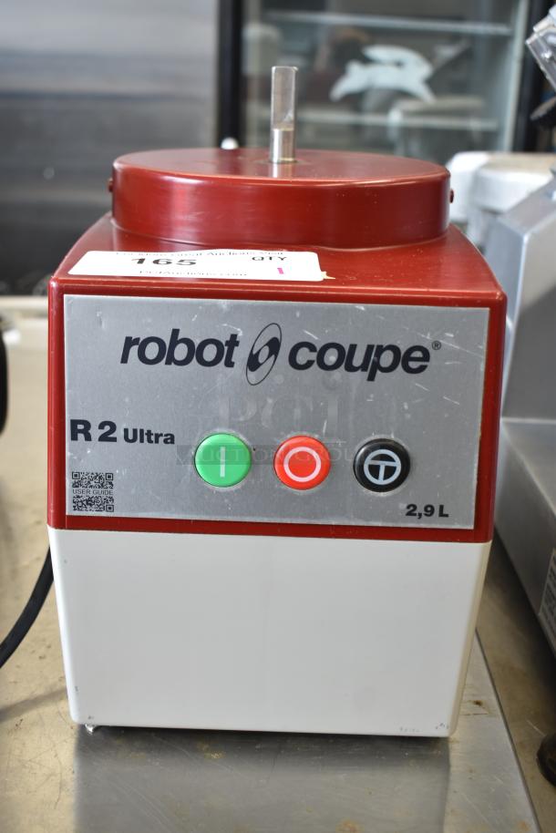 Robot Coupe R2UB Countertop Food Processor Base, 120V, 1 Phase, 2.9L capacity, buttons intact, light wear.