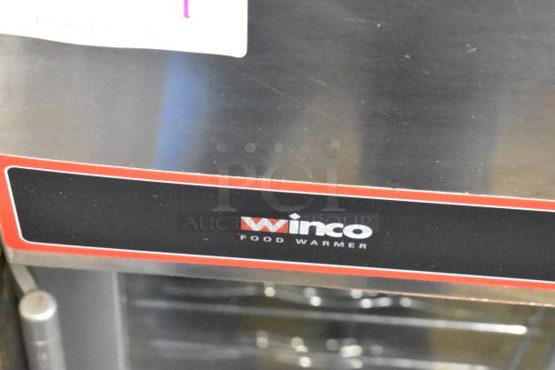 Winco FW-S500 Countertop Food Warmer, stainless steel, visible branding, 120V, 1-phase, great condition.