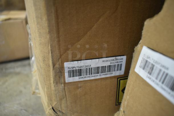 SereneLife AC units in boxes with visible product labels, models SLSPLT12IN and SLSPLT12OT20SR. Condition: New.