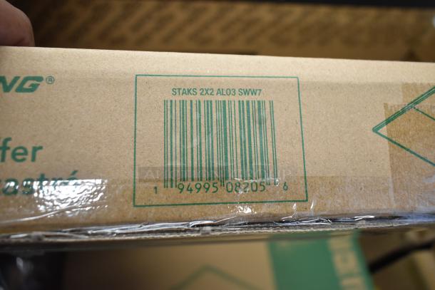 8 new Lithonia Lighting CPXR Retrofit Kits with LED Stack Lay In Troffer, barcode visible, minor box wear.