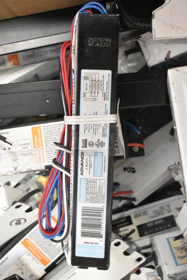 Advanced electronic fluorescent ballast, model IOF-2P32-N, multi-volt, assorted wiring. Ideal for commercial lighting.