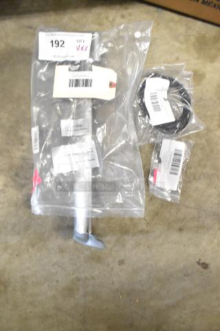 Three brand new scratch and dent items: Narvon 378NPSM0315 microswitch, Avantco 17818141BLK probe, Estella 348MH16010 pole.