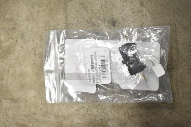 New Narvon 378NPSM0315 microswitch for SM1, SM2, SM3 machines in sealed packaging with label visible.