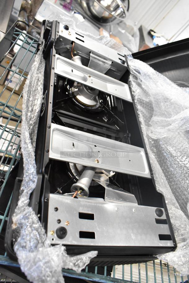 BRAND NEW Choice LR-KT300 2-Burner Butane Range with Brass Burner, 30000 BTU, shown with packaging.