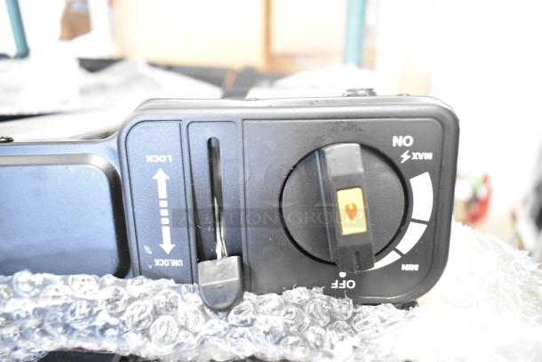 Brand new Choice LR-KT300 2-Burner Butane Range, 30000 BTU, with brass burner detail, lock, and adjustable flame control.