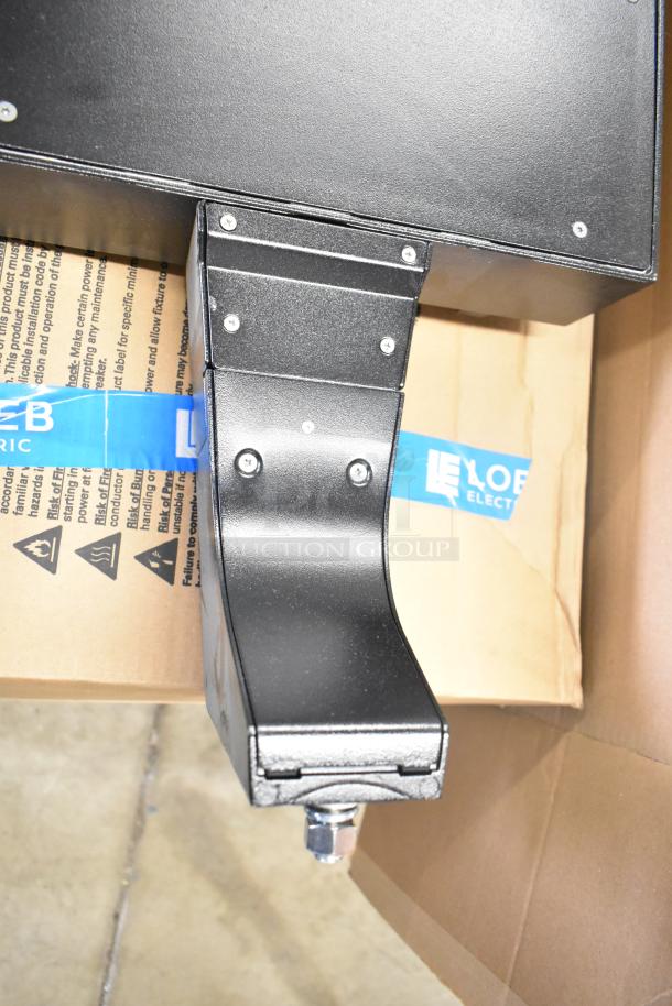 Brand new Cooper Lighting fixture, scratch and dent condition, metal build, visible mounting bracket and hardware.