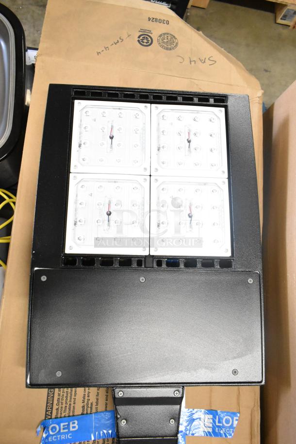 Brand new Cooper Lighting light fixture, scratch and dent condition. Includes four panels. Auction lot offers four units.