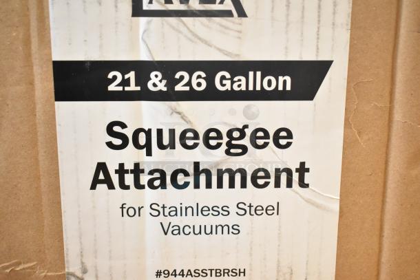 "New Lavex Assist Squeegee Tool for Lavex 26 Gallon Stainless Steel Vacuum, model 944ASSTBRSH, in scratch and dent condition."