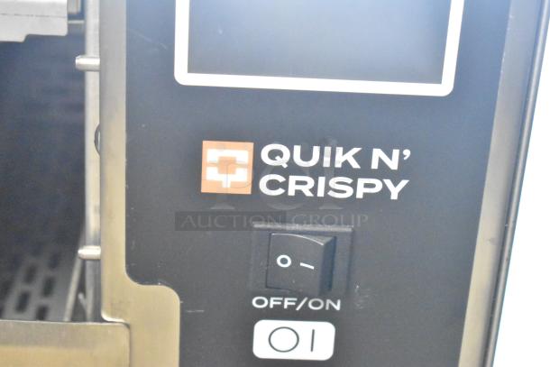 BRAND NEW QNC GFII countertop electric fryer, ventless, greaseless. Features on/off switch and Quik N' Crispy logo.