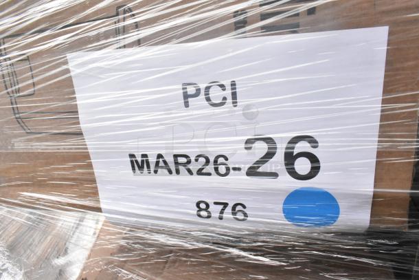 Auction lot featuring 30 brand new scratch and dent items: Mason jars, casters, trash can, plates. Labeled "MAR26-26".