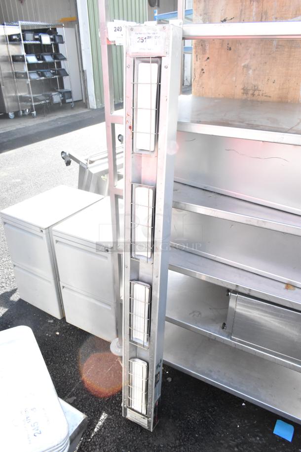 Hatco UGAH-60 Heat Strip, 208V, 1 Phase, good condition, metal casing, visible tags with model details.