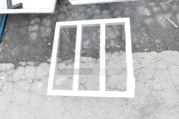 BRAND NEW Regency 600DUN242412 aluminum dunnage rack, 24" x 24" x 12", 1,500 lb. capacity, visible surface scratch.