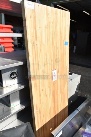 Butcher Block Wooden Tabletop