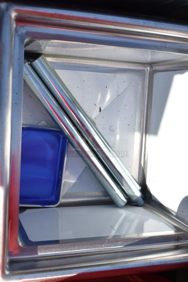 Steelton 522CS11818N stainless steel sink, 18-gauge, one compartment, 18"x18"x12" bowl, scratch and dent, missing 2 legs.