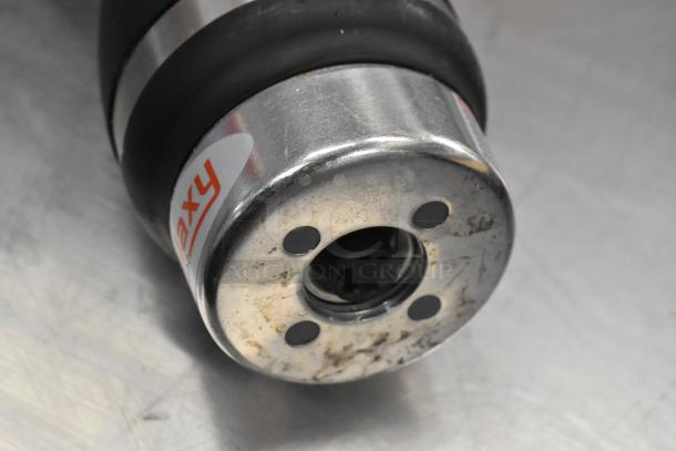 BRAND NEW SCRATCH AND DENT! 9" Galaxy Light-Duty Immersion Blender, Model 177IMBL9. Slight wear, marked for Galaxy branding.