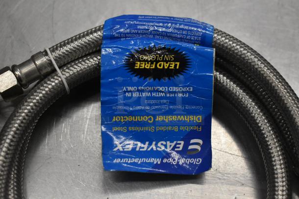 "5 brand new items, including braided stainless steel dishwasher connector, ballast, AC contactor, hinge. Scratch and dent."