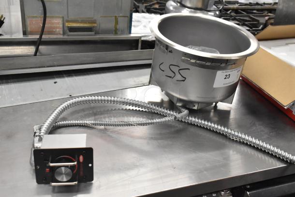 Brand new Hatco HWB-11QTD 11 Qt. heated soup well with drain, scratch and dent condition, 120 volts, 1 phase.