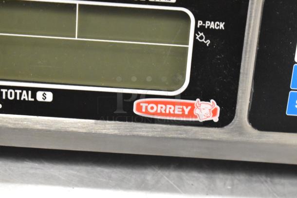 BRAND NEW SCRATCH AND DENT Tor Rey L-PC 40L digital scale, 40 lb capacity, legal for trade, Torrey logo visible.