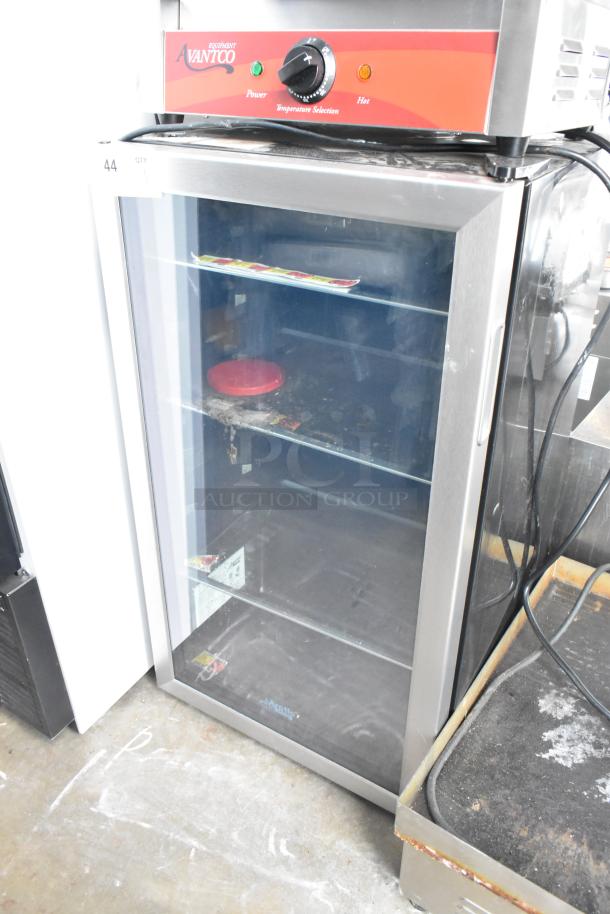 Arctic King ARV115B1AST Mini Cooler Merchandiser, 115V, 1 Phase, glass door, metal shelves, good condition.