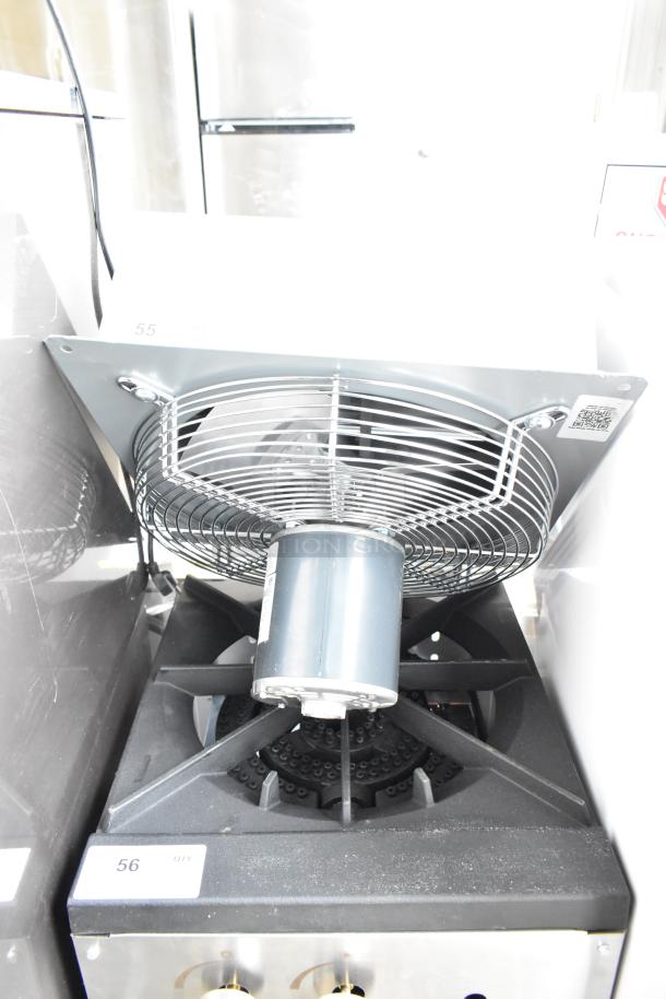 Brand new Canarm 14" wall exhaust fan S14-E1, 2,170 CFM, 1-speed, 1-phase, 1/4 hp. Slight scratch and dent condition.