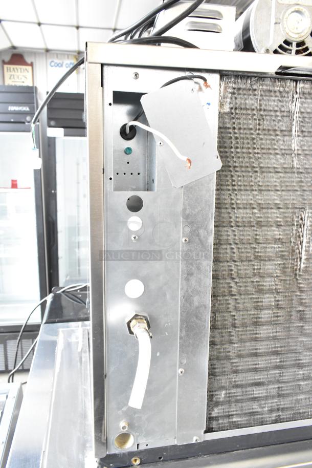 2022 Scotsman NH0622A-1B ice head on Lancer TP30 dispenser, stainless steel, touchscreen, automatic agitation, 115V, 1 Phase.