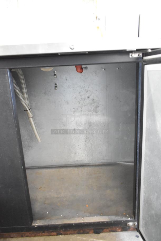 Micro Matic MDD-94 kegerator, commercial direct draw, open door shows interior. 115V, 1 phase, good condition.