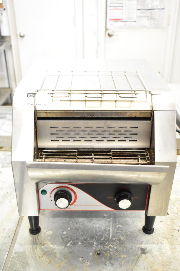 2023 BI006192 Electric Conveyor Toaster Oven, stainless steel, 110 volts, 1 phase, adjustable controls, commercial use.