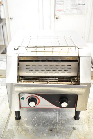 2023 BI006192 Electric Conveyor Toaster Oven, stainless steel, 110 volts, 1 phase, adjustable controls, commercial use.