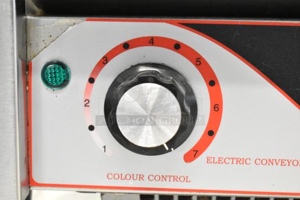 2023 BI006192 Conveyor Toaster Oven control panel with 7-level color control dial and indicator light.