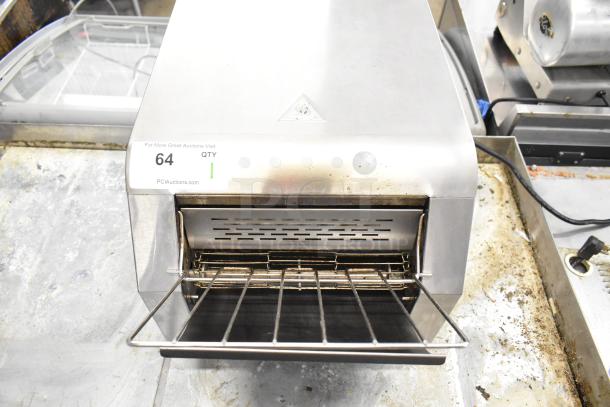 2023 BI006192 Commercial Countertop Conveyor Toaster Oven, electric, 110 volts, 1 phase, stainless steel, with visible wear.