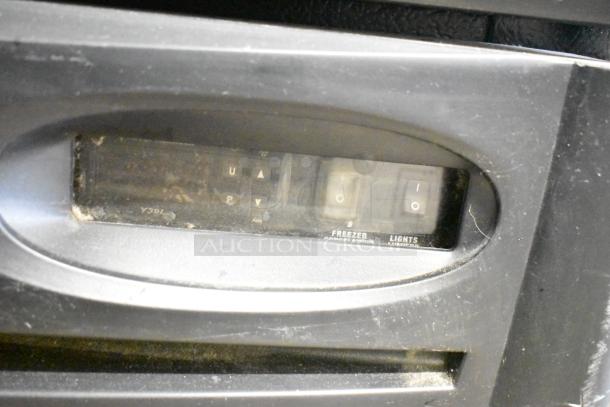 Display panel of Minus Forty 22-USGF-X1-1C003-BK-NESTLE freezer with control buttons for freezer and lights.