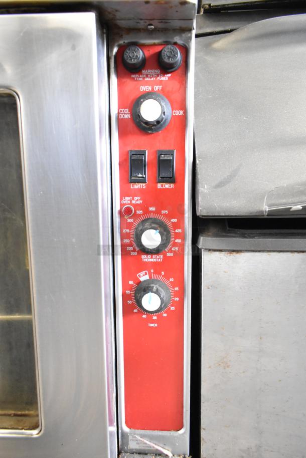 Blodgett Mark-V-111 convection oven control panel with view-through door, thermostatic controls, 208-230V, 1 phase.