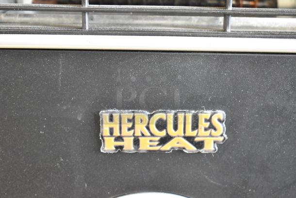 Hercules Heat AGL-05PB portable heater, black, logo visible. 120V, 1 phase. Good condition.