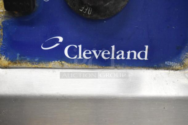 Cleveland Commercial Floor Braising Pan with visible logo on blue control panel, used condition.