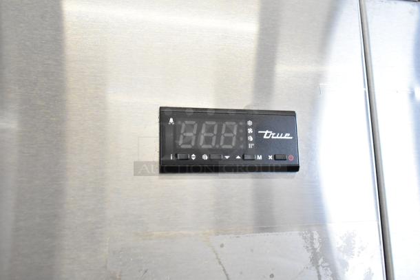 2018 True TG2R-2S-HC commercial cooler, dual doors, digital control panel, stainless steel exterior, 115V, 1 Phase.