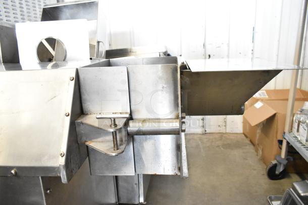 CG5-8 Commercial Food Processing Machine, 230 Volts, 3 Phase, Model CG5-8, stainless steel, used, visible minor wear.